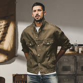 Fashion American Classic Vintage Denim Jacket Men